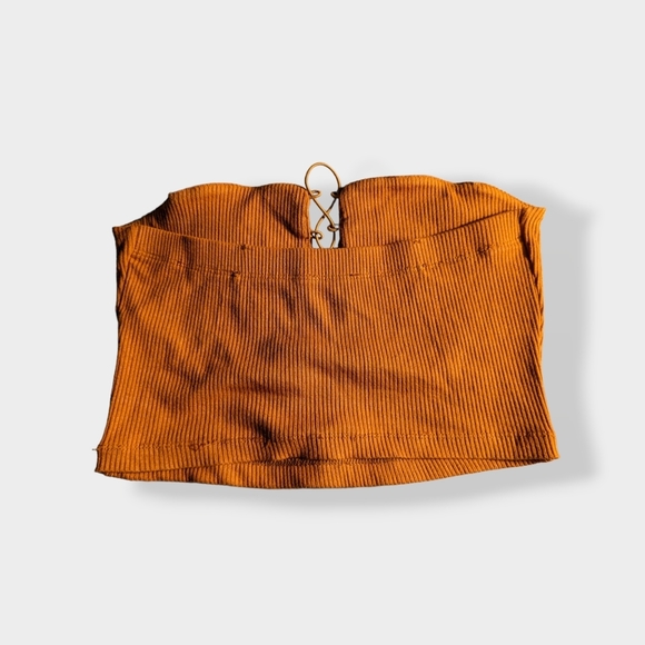 Free People Strapless Crop Top - Picture 2 of 5